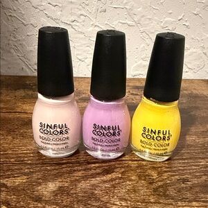 Sinful Colors Nail Polish Trio